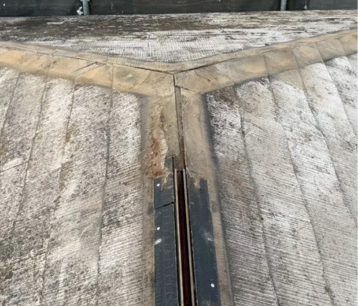 屋根カバー工法前の屋根様子(川越市)