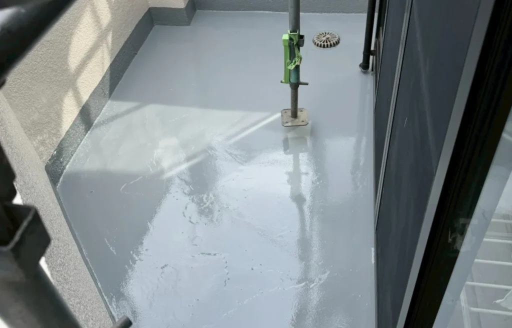 防水工事：ウレタン密着工法の事例写真