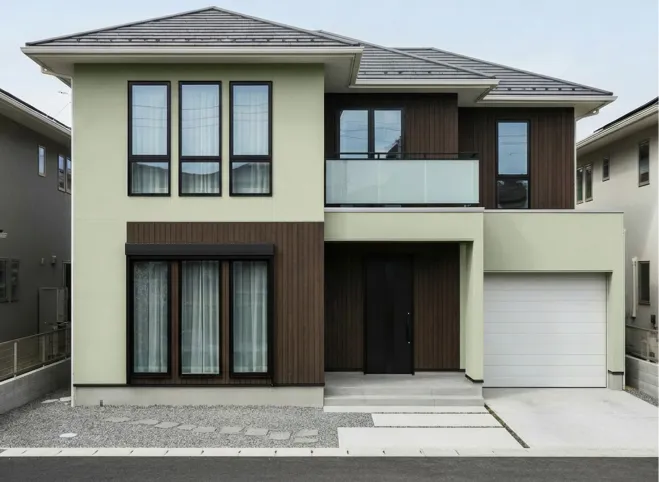 外壁塗装のカラーシミュレーションの一例 パターン3