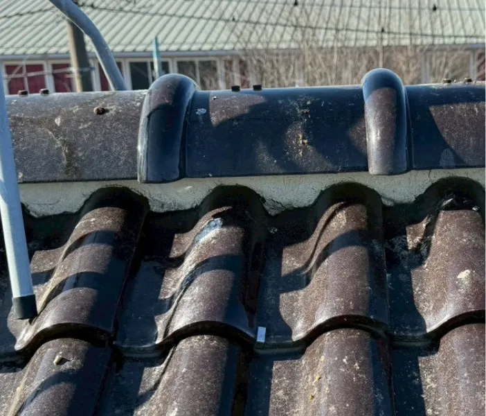 漆喰補修工事前の様子（坂戸市）